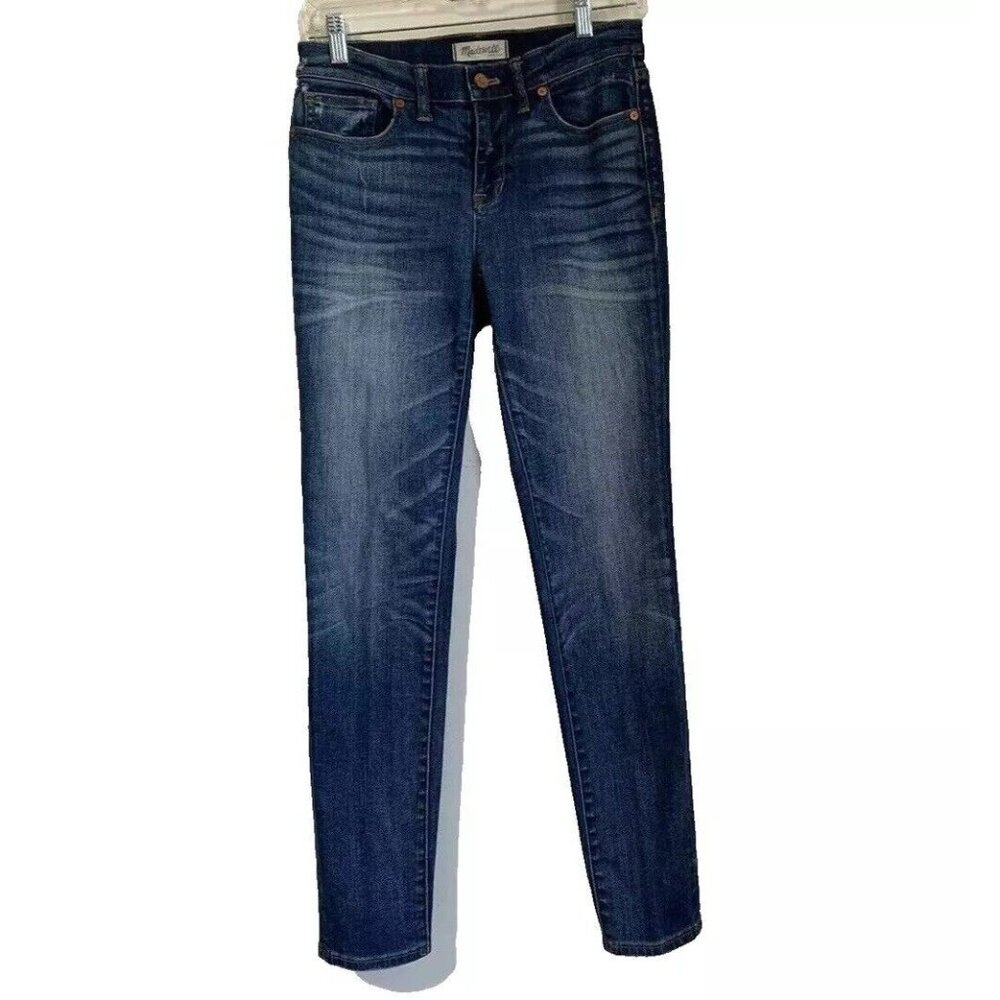 Madewell Skinny Skinny Jeans Women 27 Blue Medium Wash Stretch Mid Rise